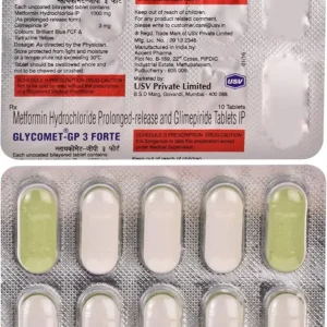 Glycomet-GP 3 Forte (Metformin/Glimepiride)