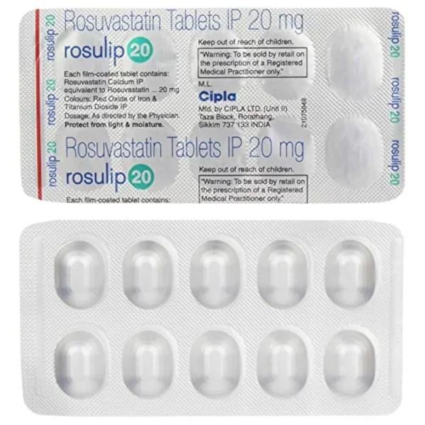 Rosulip 20mg Cholesterol Tablet – Supports Heart & Lipid Health