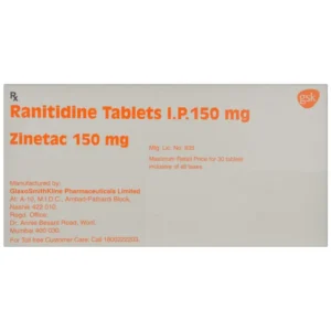 Zinetac 150mg (Ranitidine)