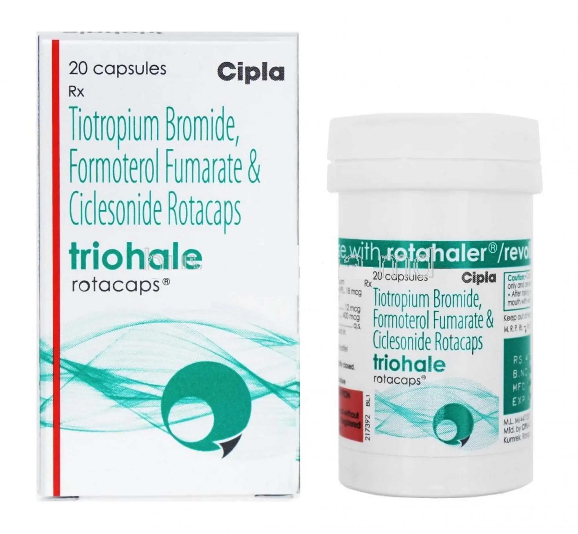Triohale Inhaler (Tiotropium/Formoterol/Ciclesonide) Triohale Inhaler (Tiotropium/Formoterol/Ciclesonide)