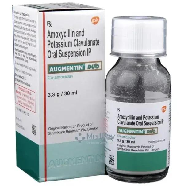 Augmentin Syrup DUO 3.3g (Amoxicillin/Clavulanic Acid)