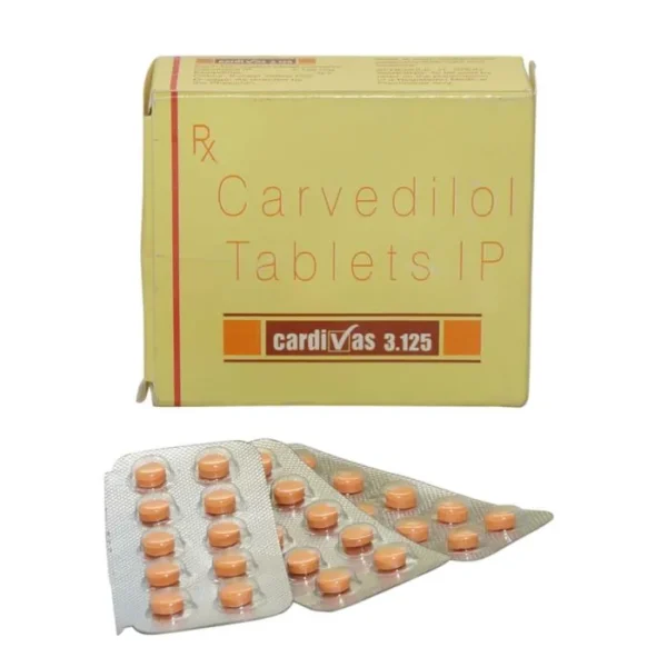 Cardivas 3.125mg (Carvedilol)