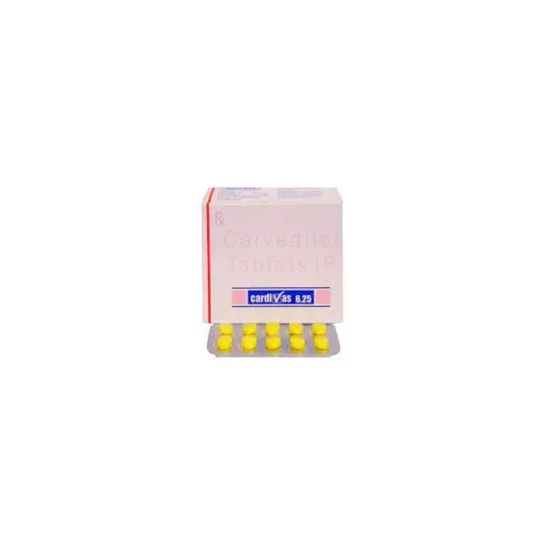 Cardivas 6.25mg (Carvedilol)