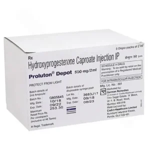 Proluton Depot 250mg Injection (Hydroxyprogesterone Caproate)