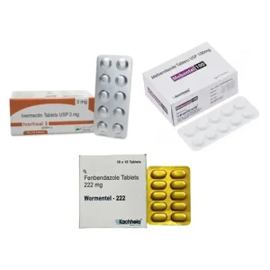 Fenbendazole 222+Mebendazole 100+Ivermectin 3