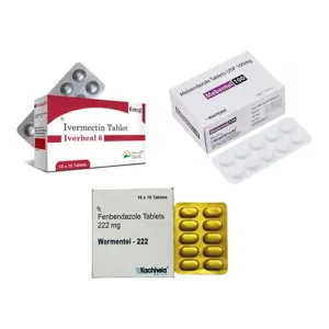 Fenbendazole 222+Mebendazole 100+Ivermectin 6