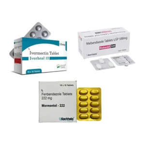 Fenbendazole 222+Mebendazole 500+Ivermectin 12
