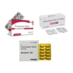 Fenbendazole 222+Mebendazole 500+Ivermectin 6