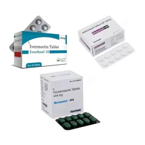 Fenbendazole 444+Mebendazole 100+Ivermectin 12
