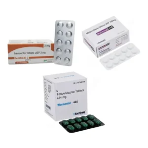 Fenbendazole 444+Mebendazole 100+Ivermectin 3