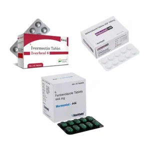 Fenbendazole 444 +Mebendazole 100+Ivermectin 6