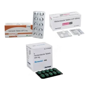 Fenbendazole 444+Mebendazole 500+Ivermectin 3