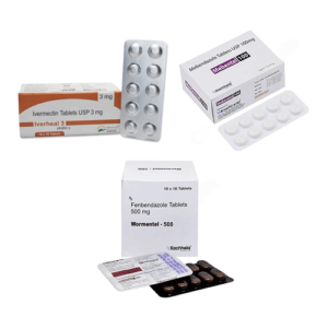 Fenbendazole 500+Mebendazole 100+Ivermectin 3