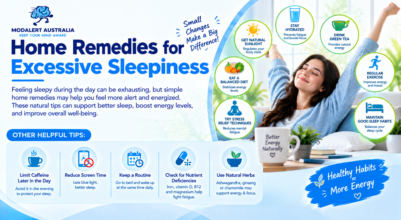 Home Remedies for Excessive Sleepiness