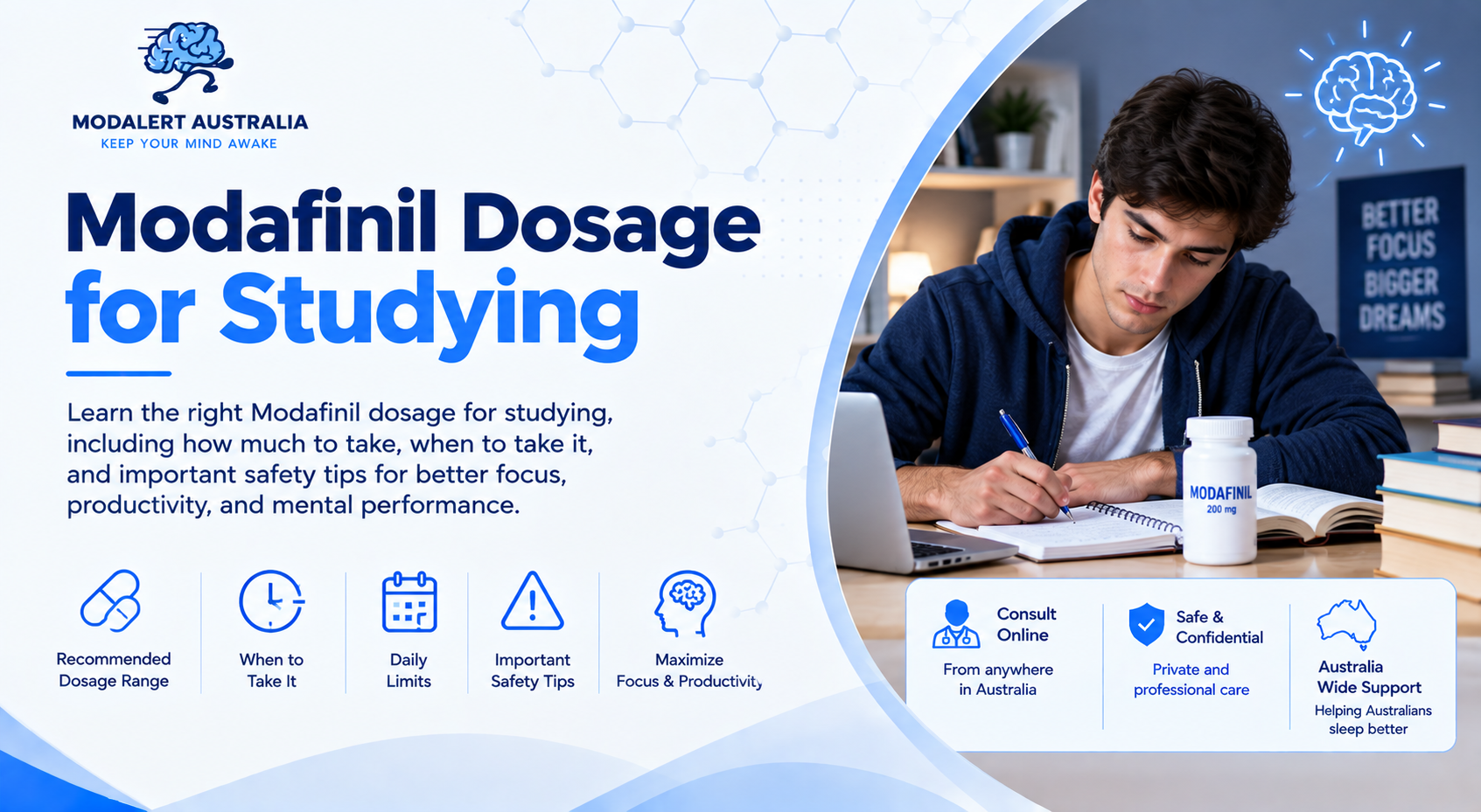 Modafinil Dosage for Studying