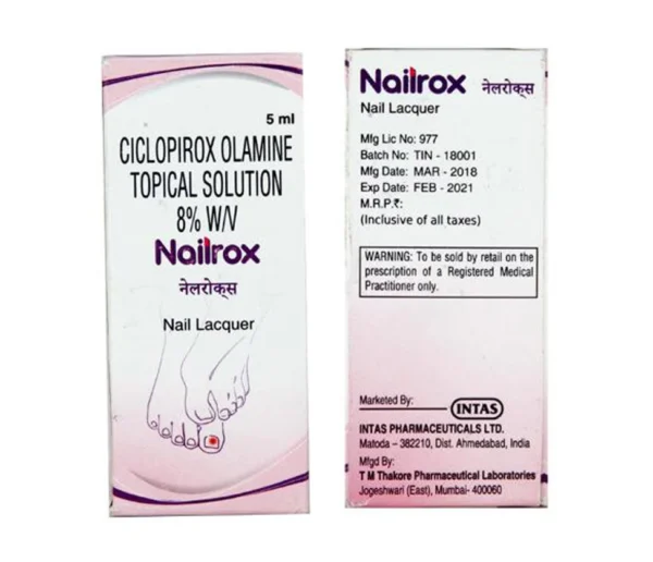 Nailrox Nail Lacquer 5ml (Ciclopirox)