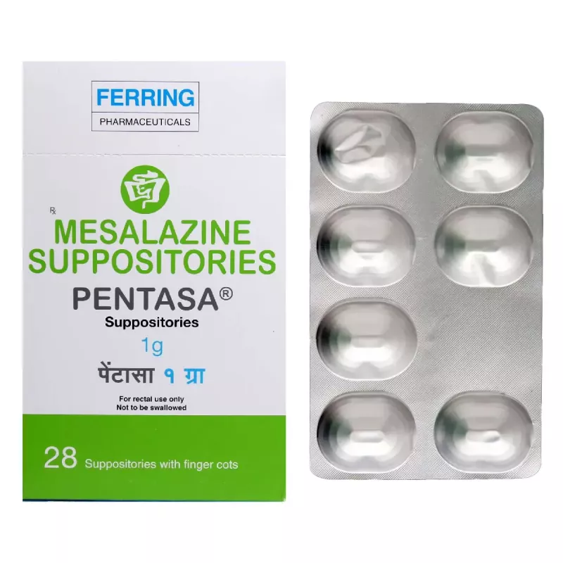 Pentasa Suppository 1g (Mesalamine) Pentasa Suppository 1g (Mesalamine)