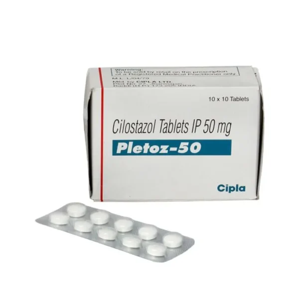 Pletoz 50mg (Cilostazol)