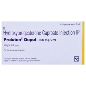 Proluton Depot 500mg Injection (Hydroxyprogesterone Caproate)
