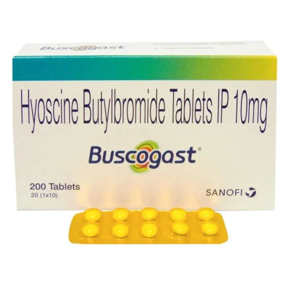 Buscogast 10mg (Hyoscine Butylbromide)