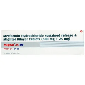 Mignar 25mg (Miglitol)