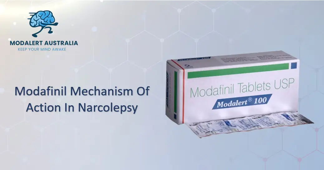 Modafinil mechanism of action in narcolepsy