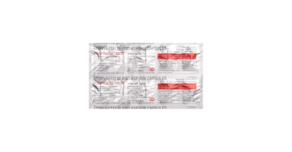 Ecosprin AV 150/20mg (Atorvastatin/Aspirin)