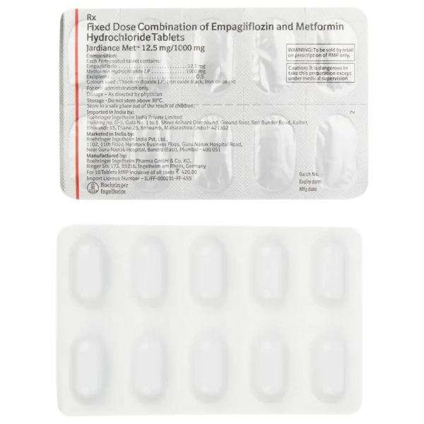 Jardiance Met 12.5mg/1000mg (Empagliflozin/Metformin)