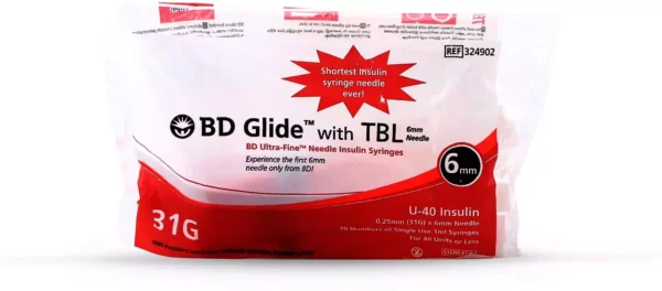 BD Insulin Syringes U40 31G 6mm (Syringe)