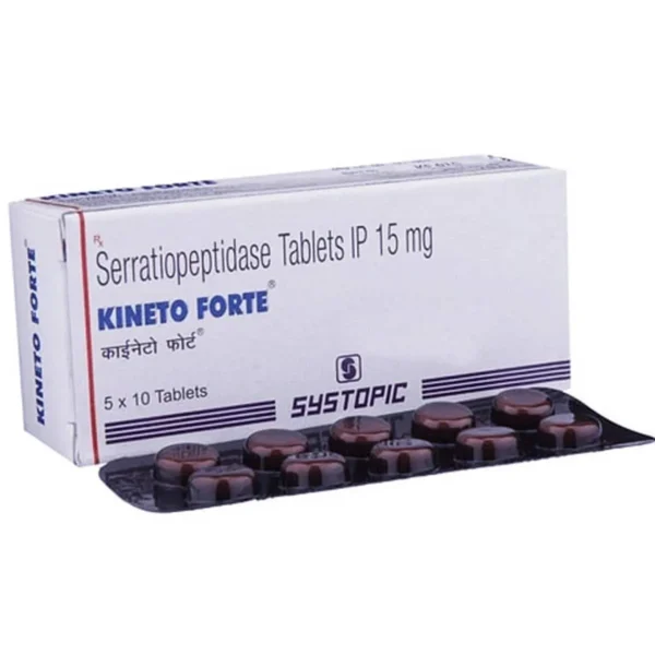 Kineto Forte 15mg (Serratiopeptidase)