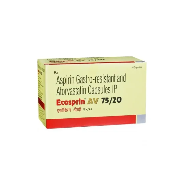 Ecosprin AV 75/20mg (Atorvastatin/Aspirin)