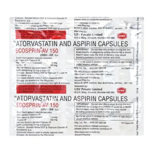 Ecosprin AV 150mg (Atorvastatin/Aspirin)