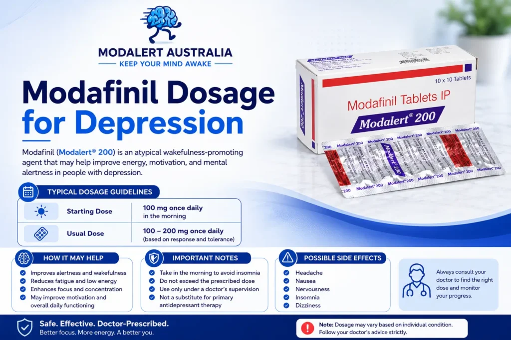 Modafinil Dosage for Depression