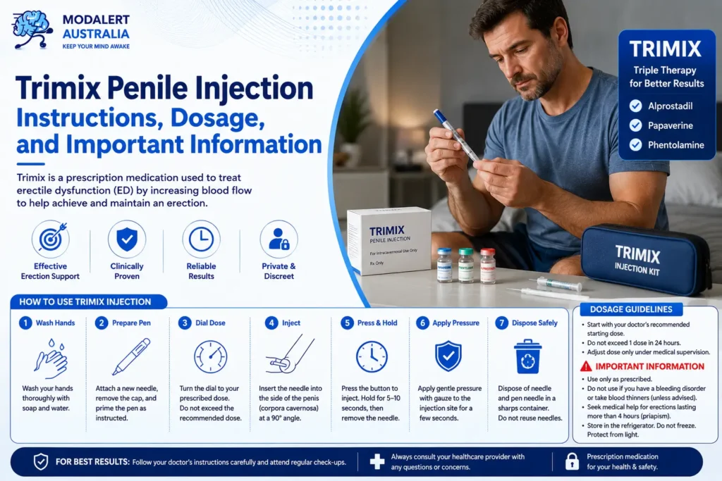 Trimix Penile Injection Instructions, Dosage, and Important Information