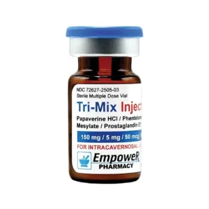 Trimix penile injection