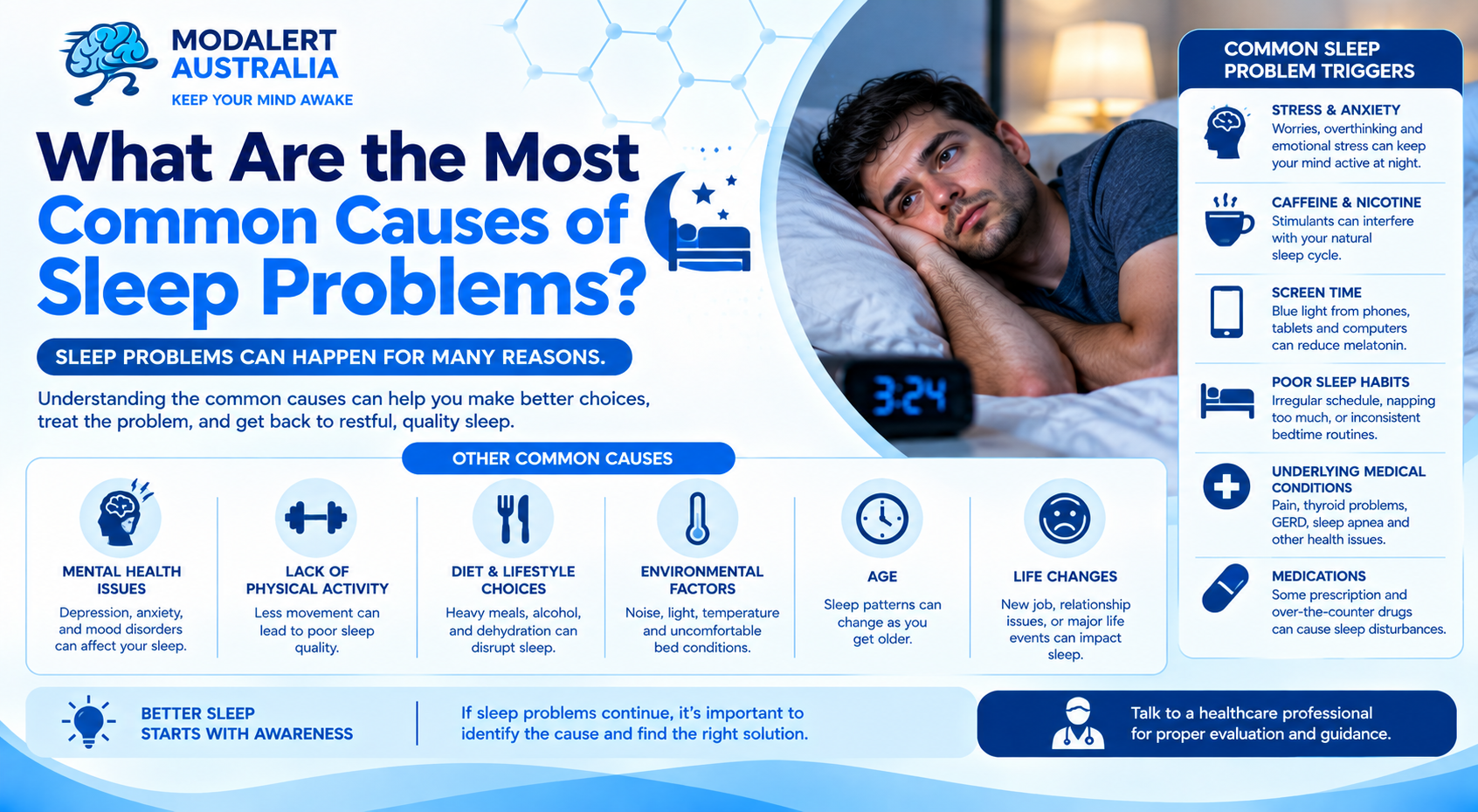 What Are the Most Common Causes of Sleep Problems