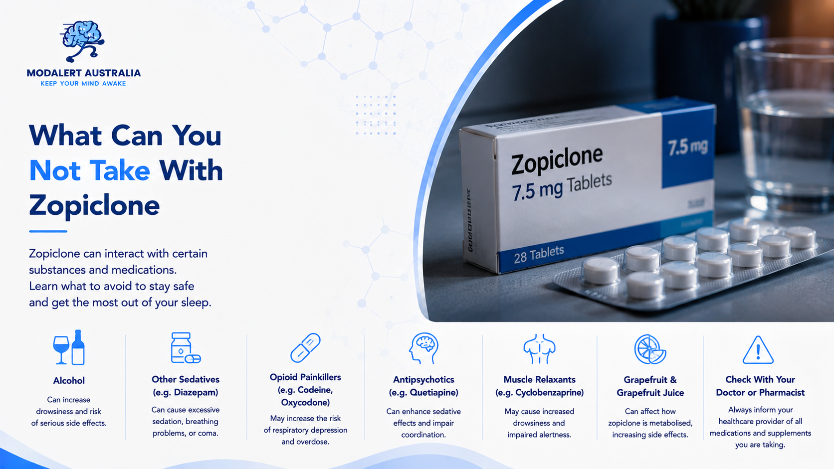 What Can You Not Take With Zopiclone