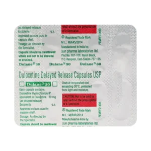 Dulane 30mg Capsule DR
