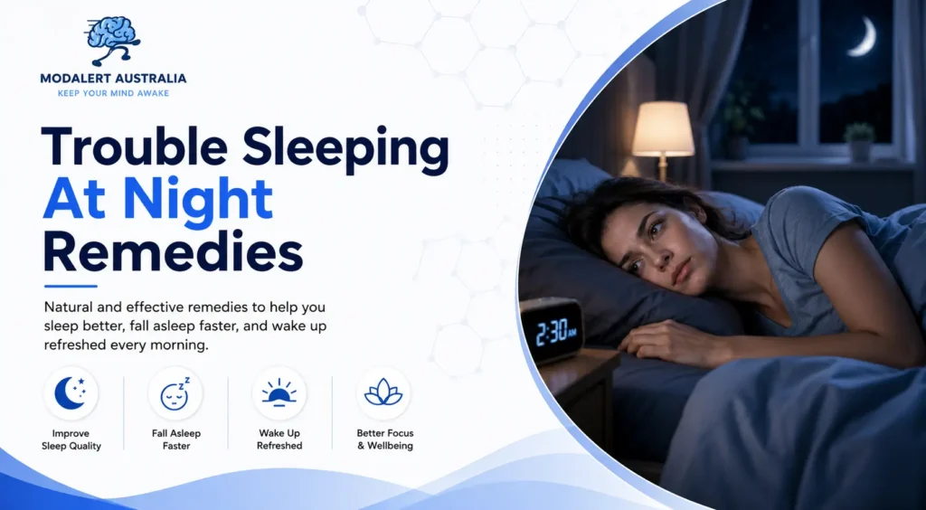 Trouble Sleeping At Night Remedies